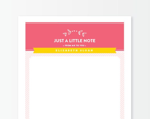 Simplified Just a Little Note Notepad