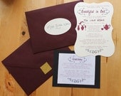 Custom Bridal Shower Invitations -- "Breakfast In Bed" or Brunch Shower