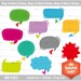 Buy 2 Get 2 Free ---- 10 Chatting Bubbles Set 1 ---- Scrapbooking Label Sticker, Personal and Small Commercial Use ---- BB 0303