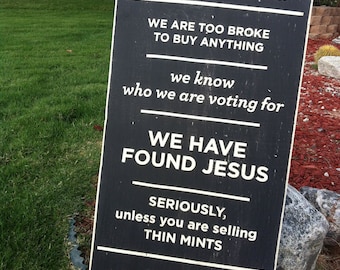 12 x 24 NO SOLICITING hand painted sign
