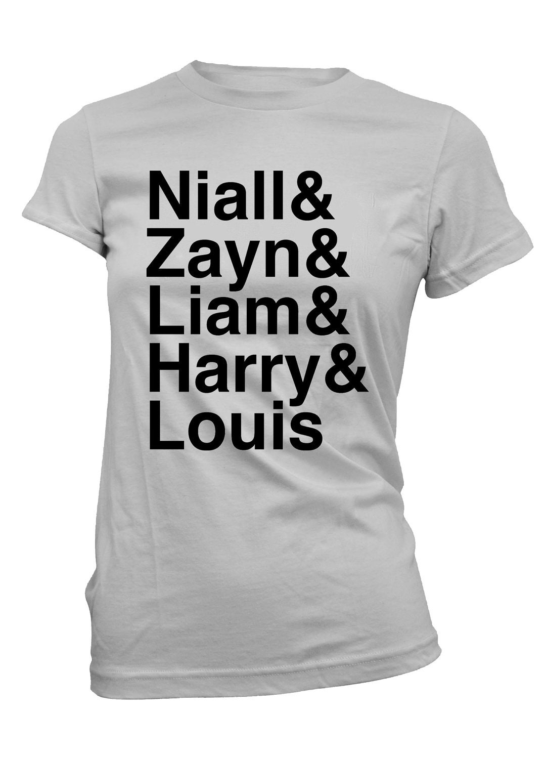 One Direction Shirt - Niall, Zayn, Liam, Harry, & Louis Women's Shirt - All Sizes Available - Item: 010