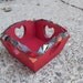 Mosaic square heart box