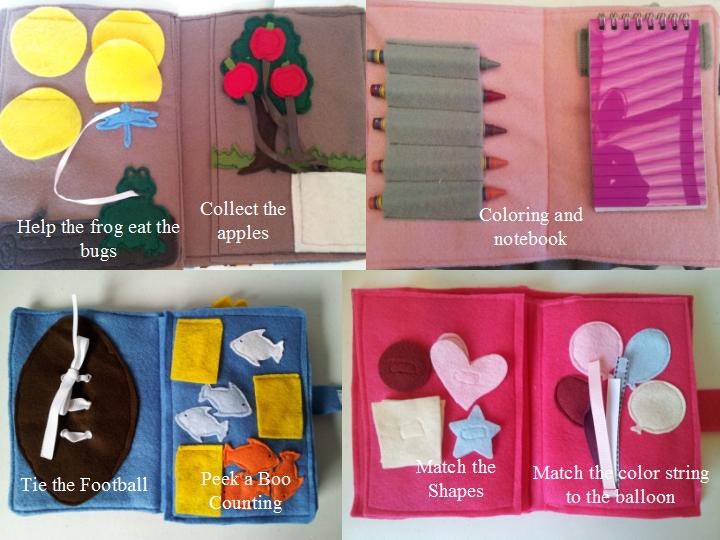 Customize Your Own Quiet Book with 10 activities
