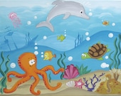 11x14 print of Under the Sea painting