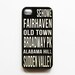 PERSONALIZED Phone Case Retro Subway Sign - iPhone 4, iPhone 5, Samsung