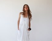 White sundress , loose and comfortable