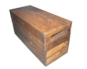 Primitive Wood Box, Storage Chest, Trunk, Wooden box, primitive home decor