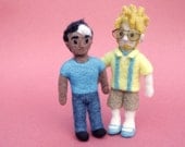 The Less Than Epic Adventures of TJ & Amal - soft TJ and Amal dolls