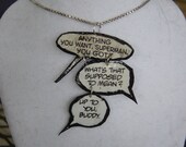 Remixed Comic Book Conversations (reclaimed comic book speech bubbles)