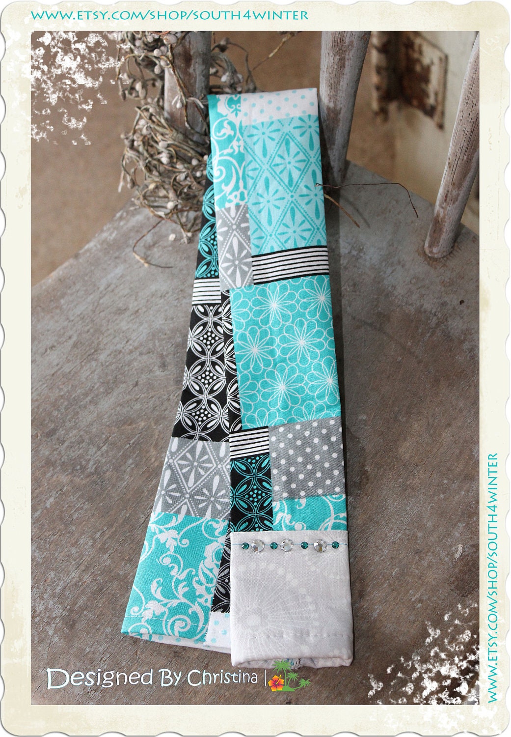 Patchwork & Crystals - Fashion Camera Strap Cover