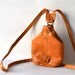 RESERVED Vintage mini backpack leather bag laptop purse hand bag 80s boho