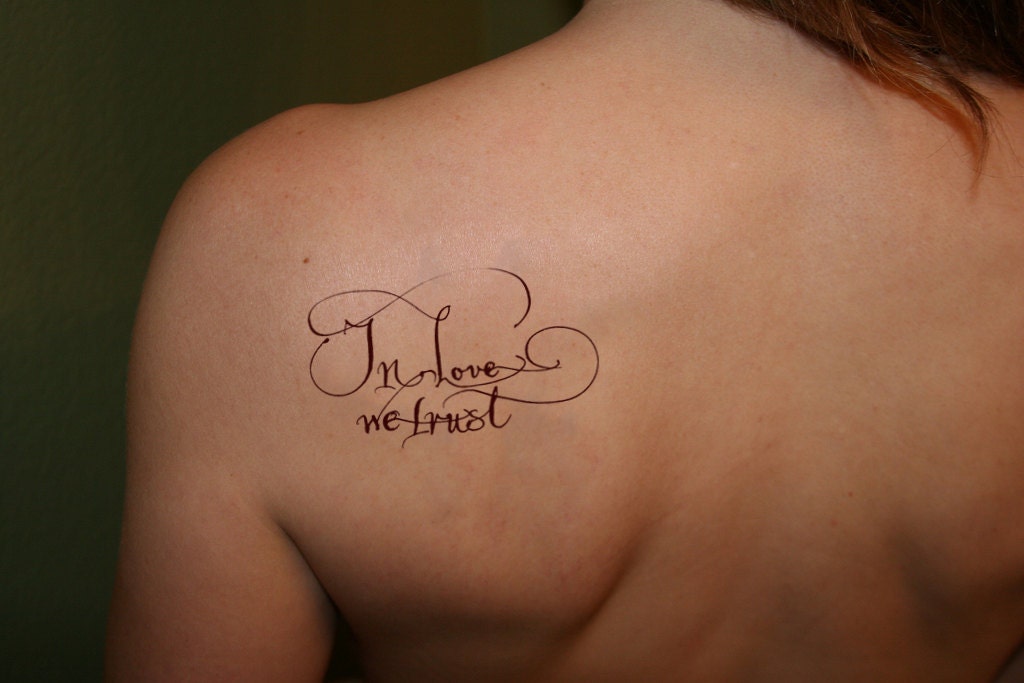 Calligraphy Tattoo - Digital artwork - Hand made calligraphy