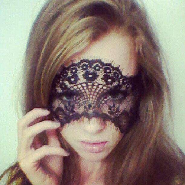 Black French Lace Face Mask or Headband Excellent for Valentine's Day, Gift for Her, Masquerade, Ball, Adult Fun