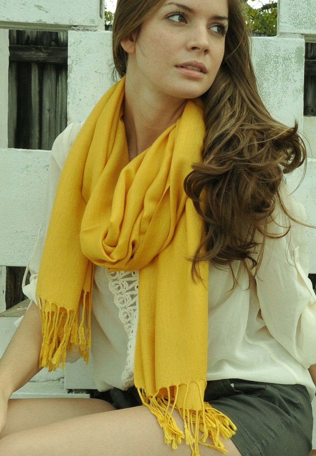PASHMINA YELLOW Scarf/Shawl. Bridal Shawl. Bridesmaid shawl. Wedding Favors. Pashmina. PAshmina Shawl. Yellow Pashmina Scarf. Scarf