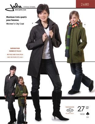 Jalie 2680 Women's city Coat Pattern