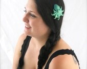 Green Octopus Hair Barrette