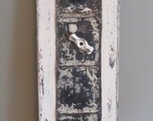Magnet Board and Key Holder - Reclaimed Wood and Ceiling Tin from Eastern Ontario