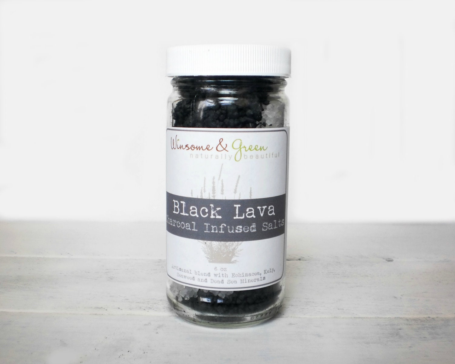 Detox Bath Salt Activated Charcoal Lavender Bath Soak Organic Bath Tea Salts titanium dark black Valentines Day Gift for Men modern winter