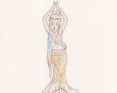 The Belly Dancer - Original Watercolor Painting