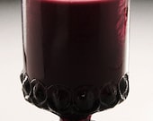 Soy Wax Candle Recycled Vintage Amethyst Glass Juicy Berries Scent 4.5"