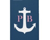 Monogrammed iPhone case Tough cover - Anchor