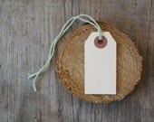 25, Small Paper Tags - manila