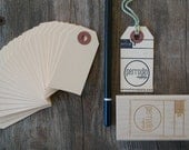 100, Small Paper Tags - manila