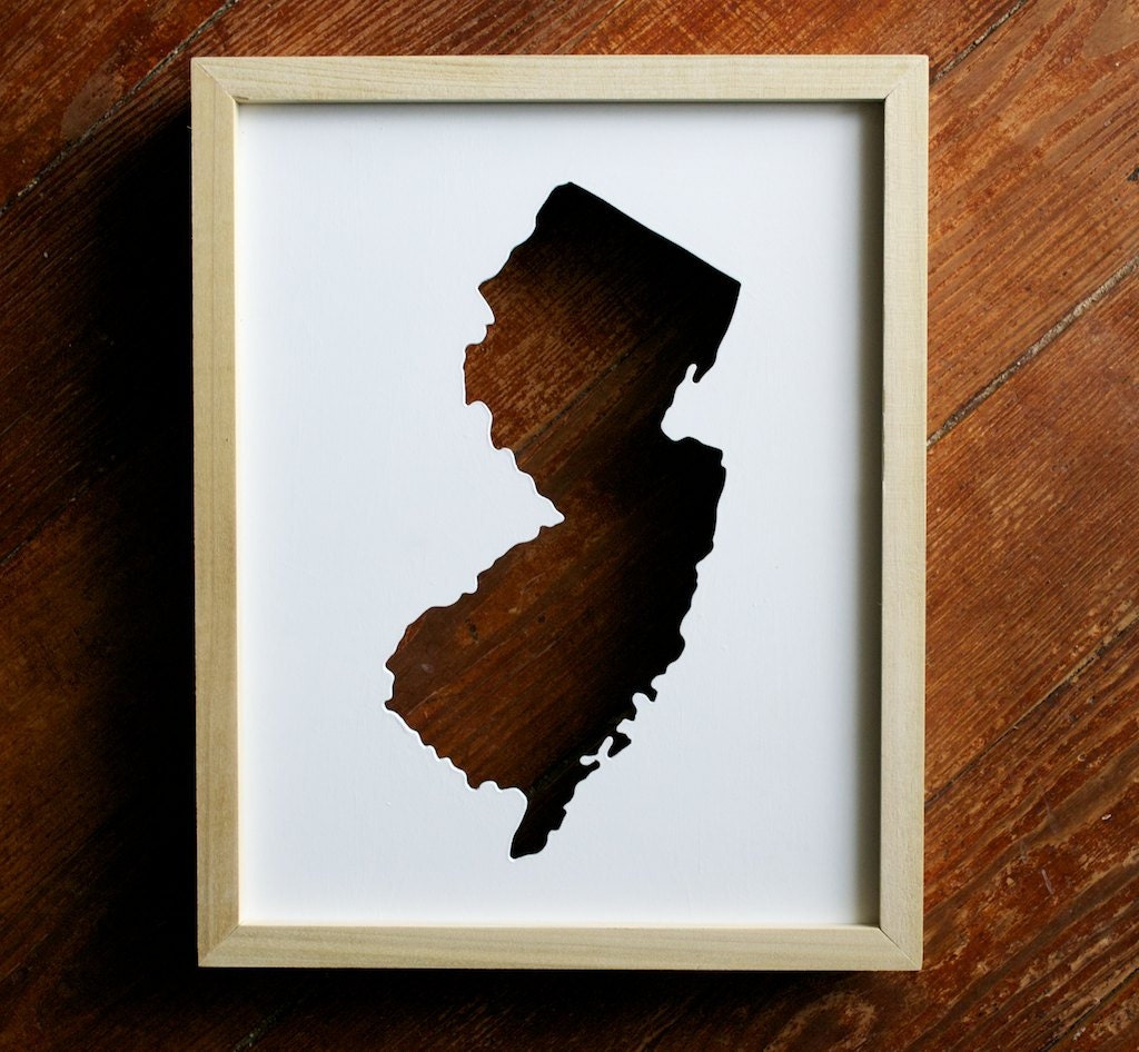 New Jersey - wall decor in white