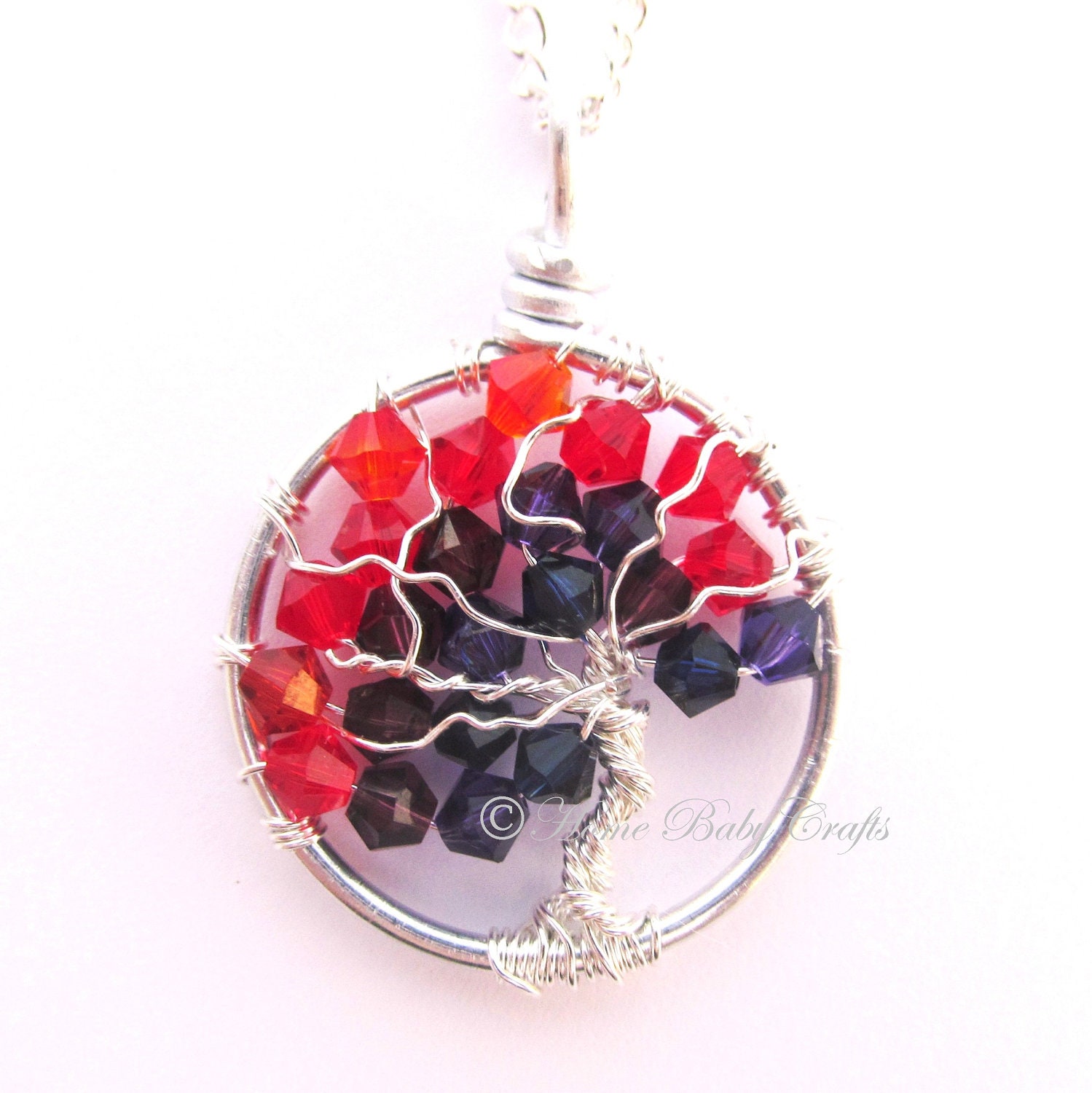 Placenta Baby- Mini Tree of Life Necklace, Midwife, Doula, New Mother Gift, Birth Art