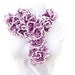 Boho Purple white ruffled scarve scarf  neck warmer, knitwear accessories, neck adornment, neck wrap