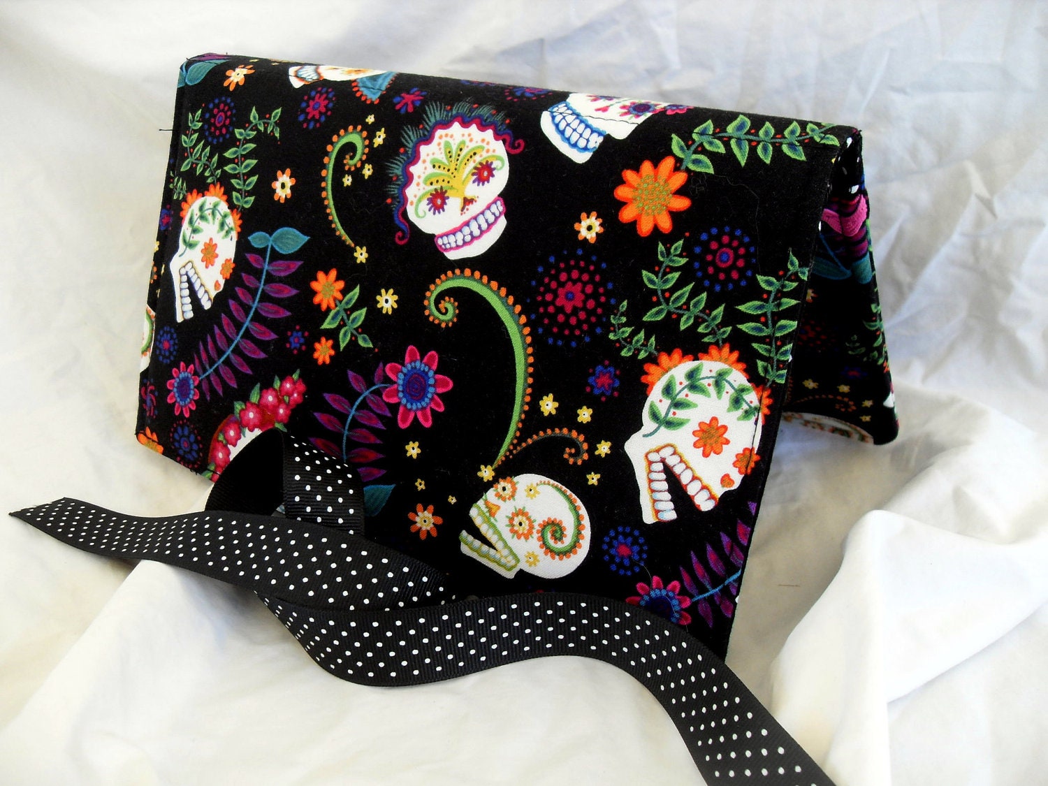 Pattern Wallet Knitting Pattern Keeper Holder Chart Helper Sugar Skull Pink Rick Rack