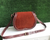 Handmade Vintage Genuine Leather Brown Bag/ Messenger bag/ Crossbody Bag/ Satchel