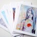 A4 Print Original Artwork Modern Retro Mixed Media Girl Painting Big Eye Art Wall Art Glicee Australian Artist - Only Time Will Tell