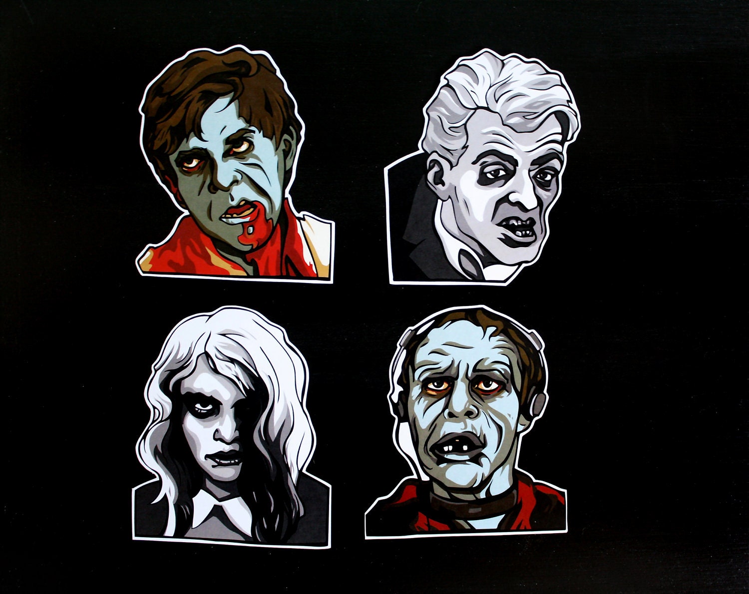 ZOMBIES - Pack of 4 Stickers