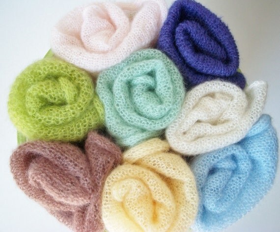 Mohair wrap Baby wrap Newborn baby wrap Photography prop Knit mohair blanket Stretching baby wrap Baby cocoon
