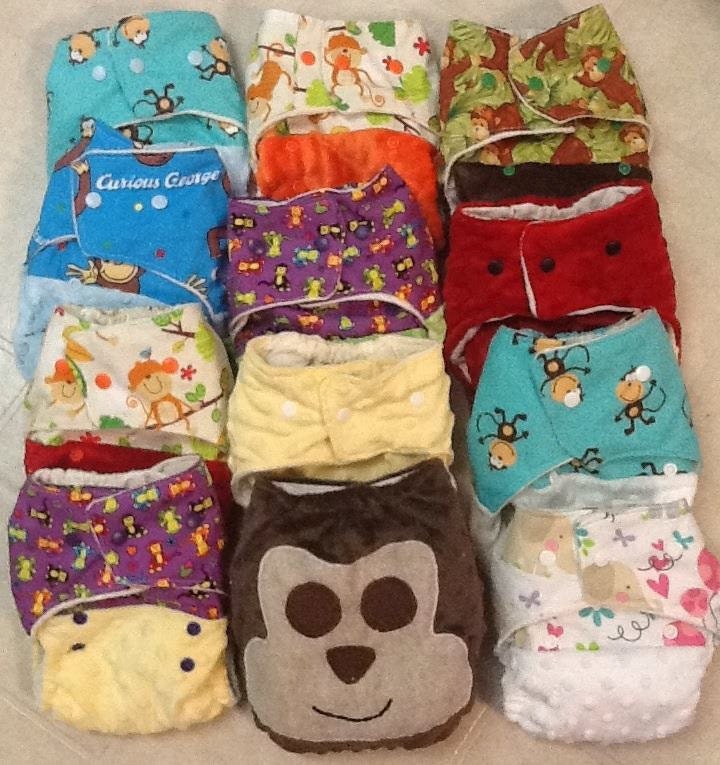 Cloth Diaper Custom Bundle Pack of 12 - You choose your fabric designs