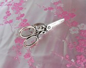 Scissors Silver Vintage Antique Sylist Adjustable Ring