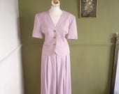 Pastel Pink 1940s STYLE Suit -  M /L