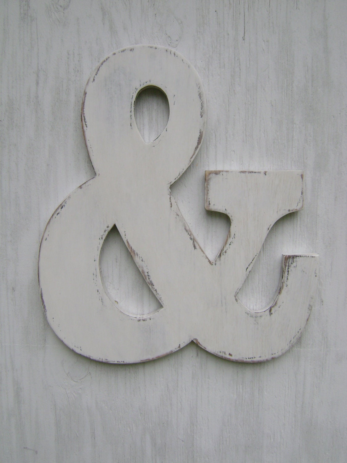 Ampersand wedding sign engagement photo prop -painted White, 18" Tall , 16" wide and 3/4" thick