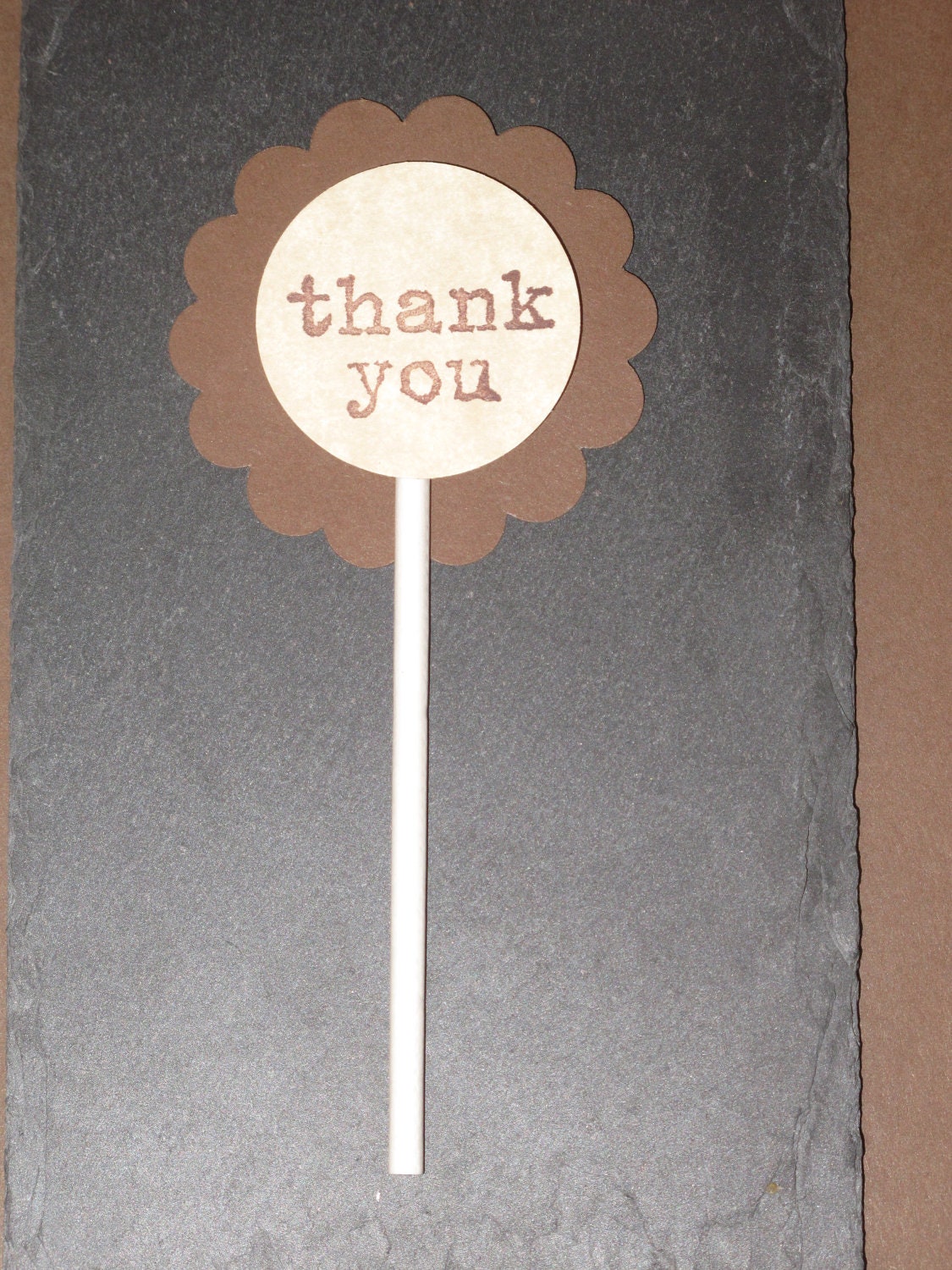 SALE - (12 count) Thank You Cupcake Toppers, Custom Orders & Discounts Available