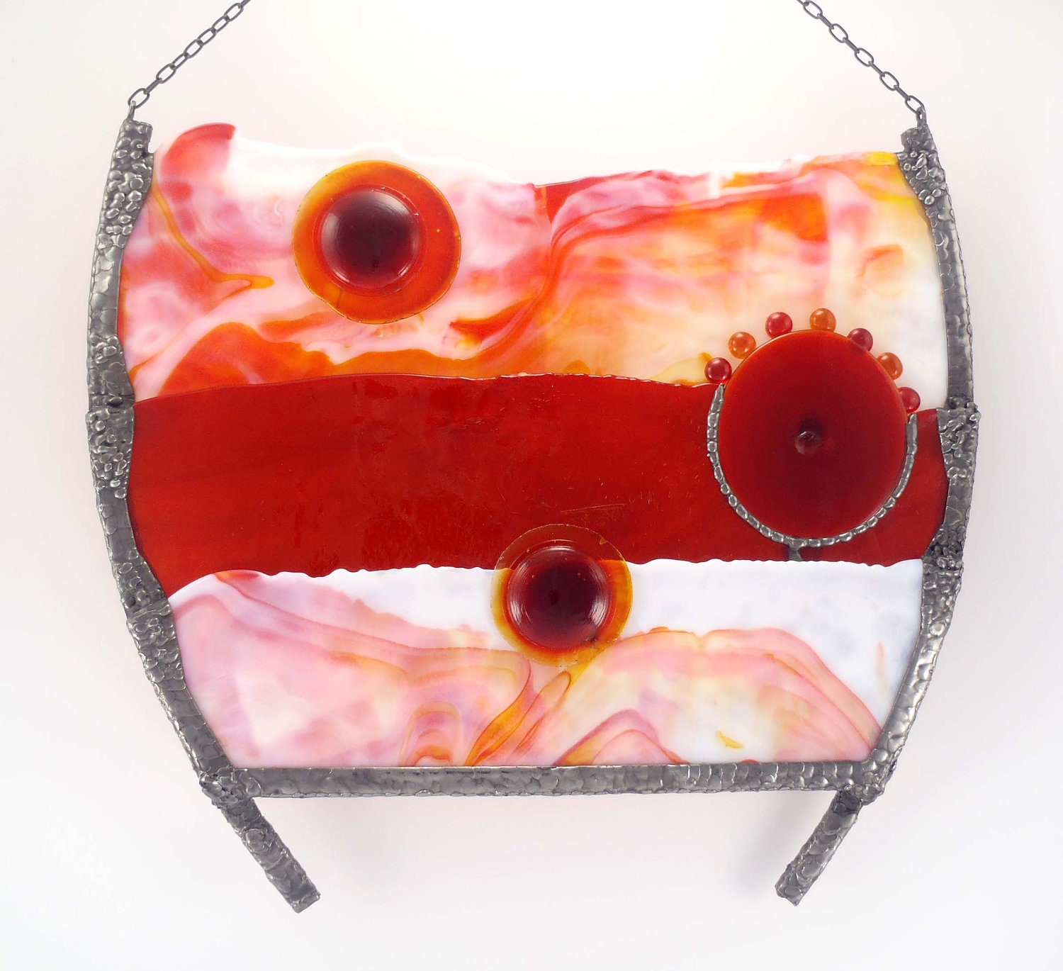 Stained Glass Art Wall Hanging ColorBurst  OOAK