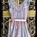 ivory blush & whisper pink lace satin applique vintage wedding gown by mermaid miss k