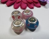 4pcs Mixed Murano Glass Beads
