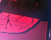 Edgar Allan Poe Handmade Papercut Layered Paper Craft The Tell Tale Heart Postcard