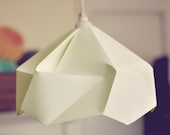 Snowflake: Origami Paper Lamp Shade / Lantern - White