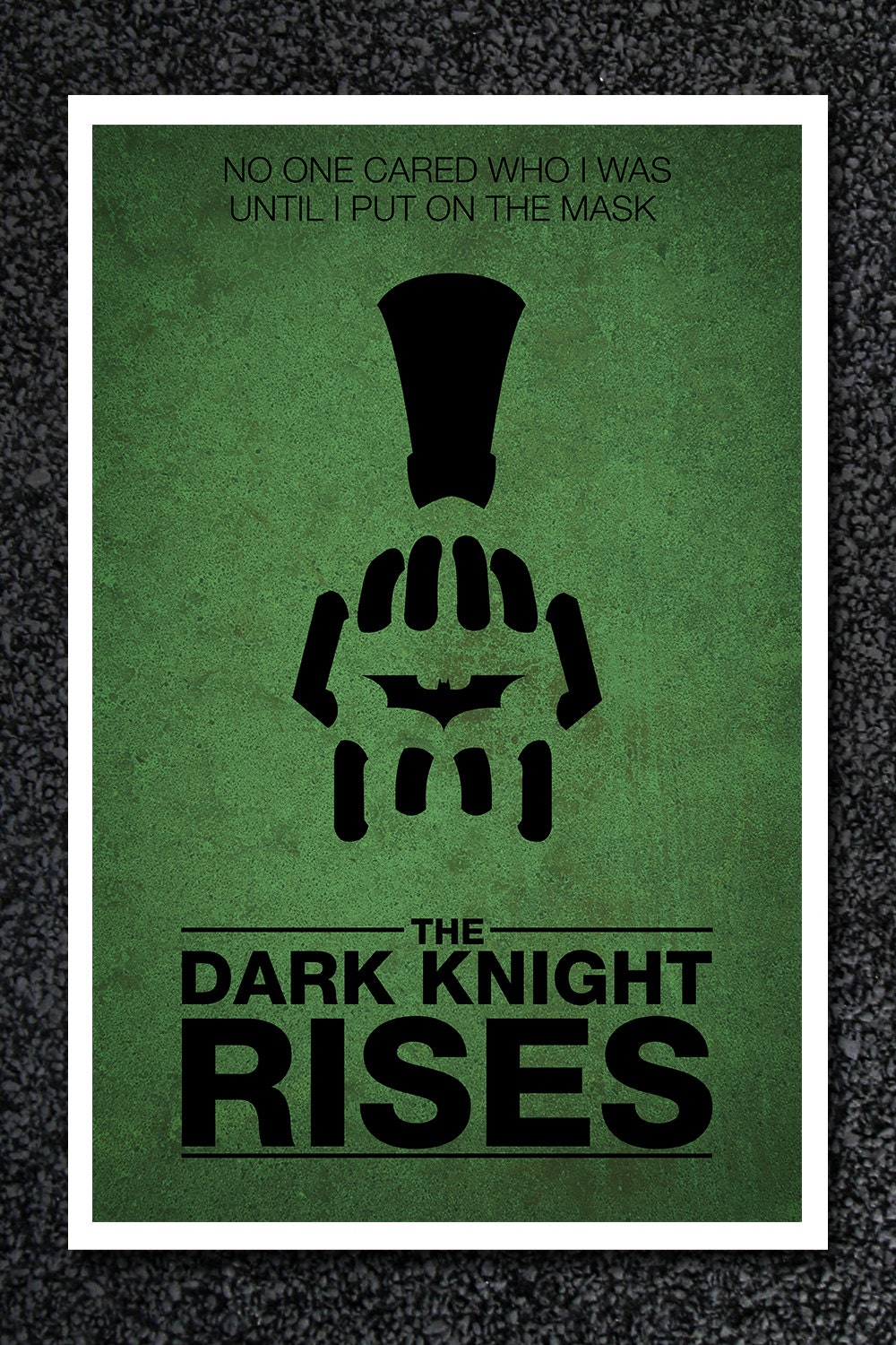 Bane and the Mask - A Batman Poster Inspired by The Dark Knight Rises - 11x17