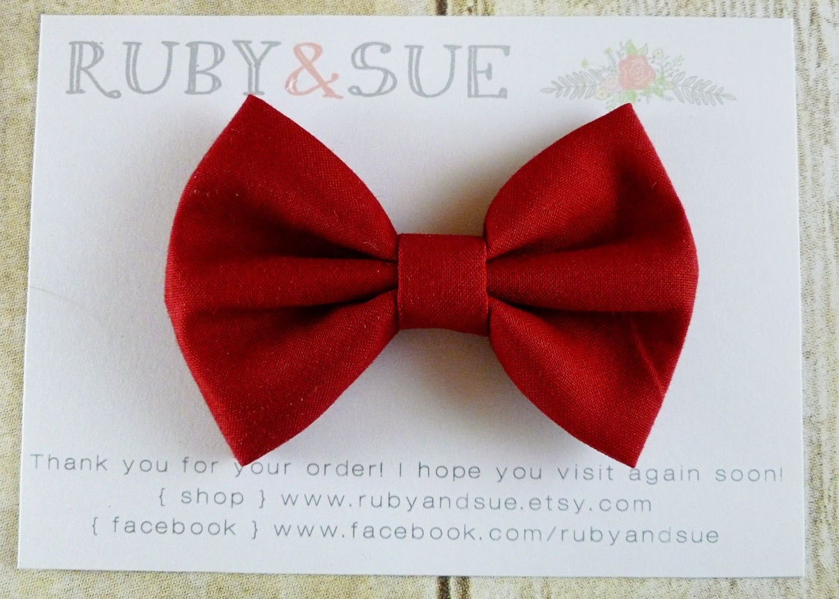 Red Bow Clip