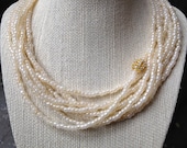 Pearlescent Multi-strand Necklace