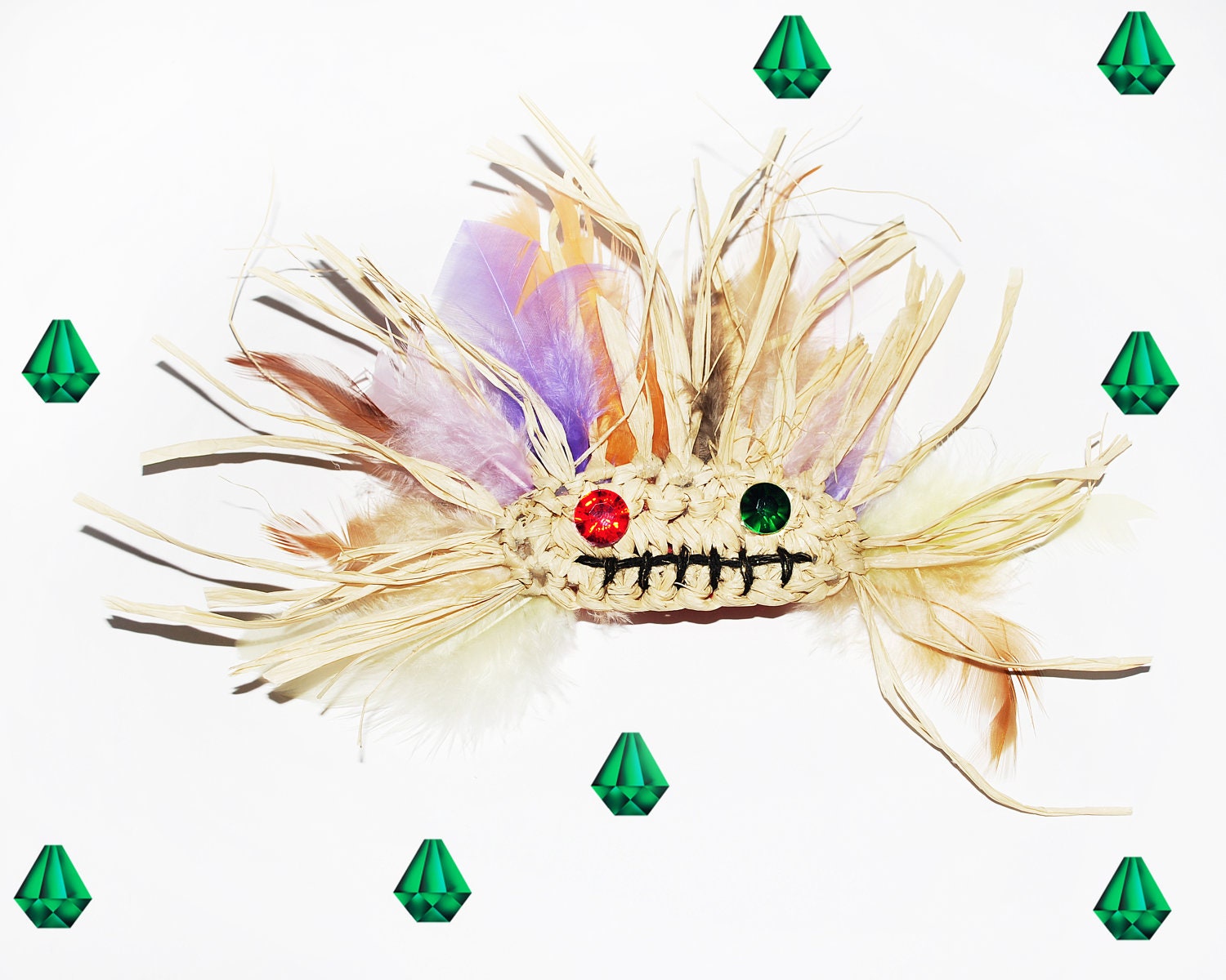 The Scarecrow's Charm clip.. Women's Fashion Hair Accessory .headpiece