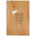 Wood Card: The Fox from The Little Prince